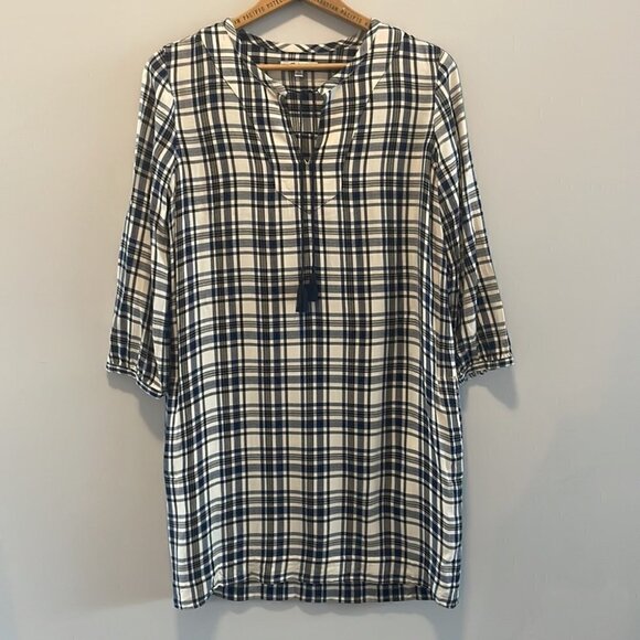 𝅺madewell • Artiste Plaid Tunic Dress - Picture 3 of 10